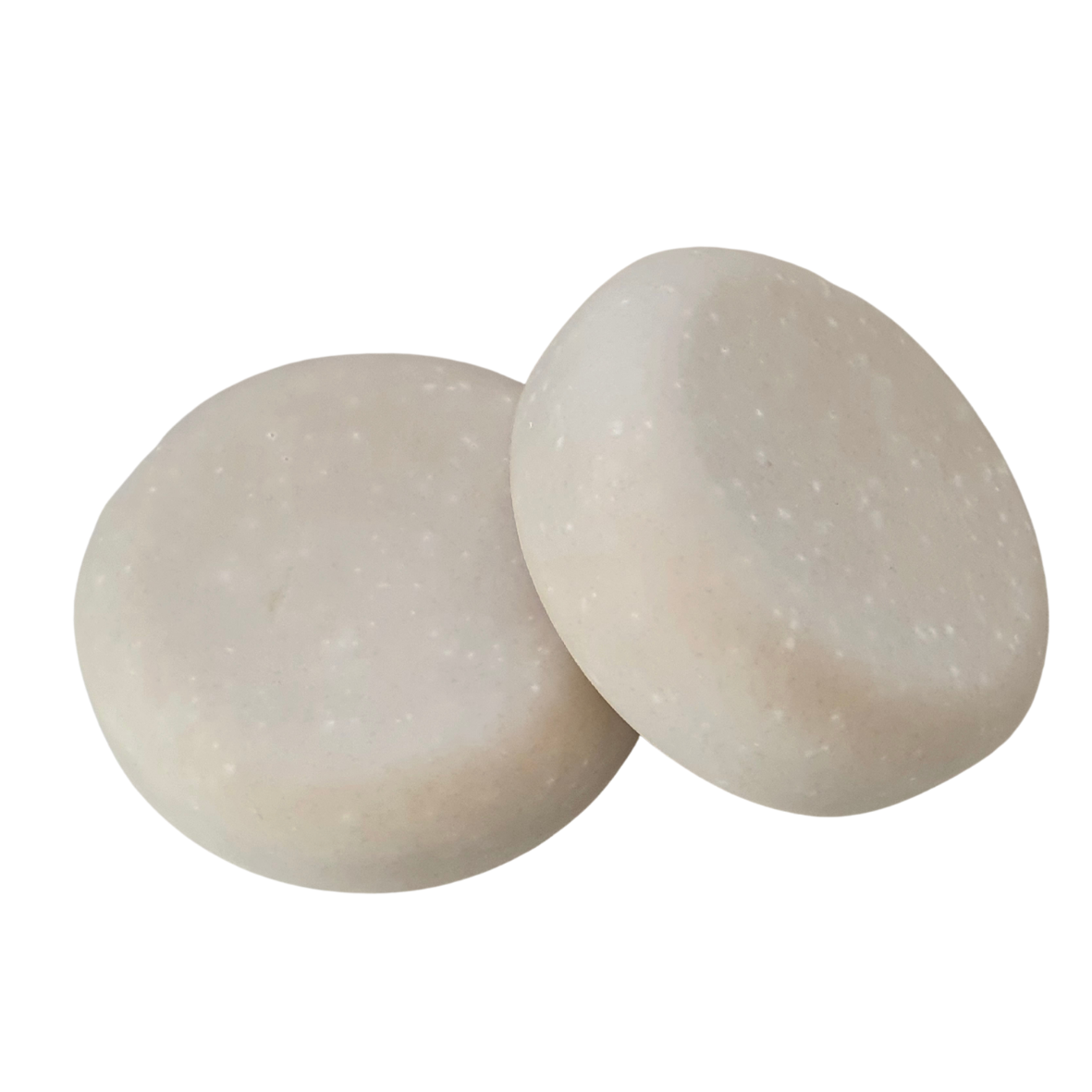 Image showing two of our lovely milky white Fragrance free goat mils soaps